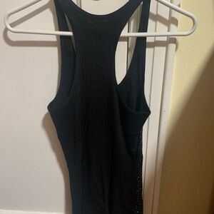 Express Sleek Black Racerback Tank